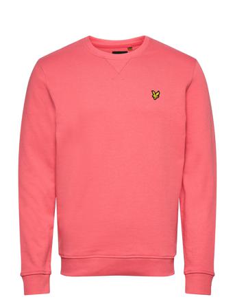 Crew Neck Sweatshirt Sweat-shirt Genser Rosa Lyle & Scott