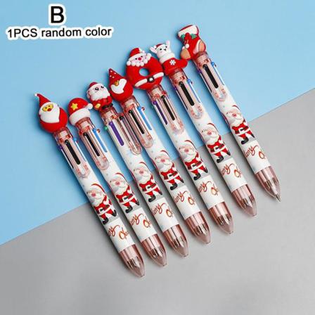 Bowtong 6 St/ Set Söt Jultomte 10 Färger Kulspets
