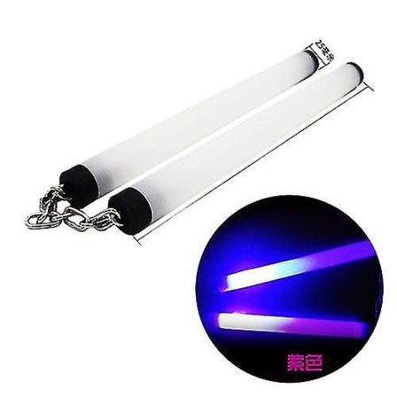 Led Nunchakus Glowing Light Fluorescent Performance Nunchaku Sticks Light Up Toys (FMY)