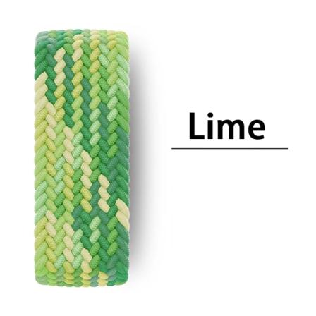 Flätad Solo Loop För Apple Watch Band 44mm 45mm 42mm 40mm 38mm 41mm Ultra 49mm Armband correa iwatch Series 9 SE 8 7 6 5 Rem Lime S
