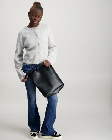 Gina Tricot Young Y knitted cardigan Szary Swetry Dziewczyna - Kids Brand Store