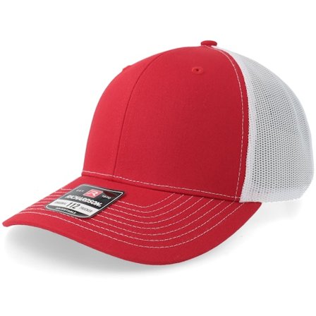 Richardson - Red - trucker - Cap - 112 Split Red/White Trucker - Hatstore