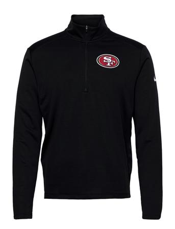 San Francisco 49Ers Nike Pacer Half Zip Black NIKE Fan Gear