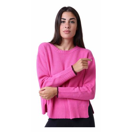 Maliparmi Round-neck Strik Pink, Dame Striktrøjer