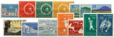 Hollandske Antiller - årgang 1956+1957 (nr.257-270, postfrisk)