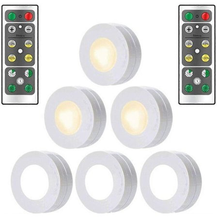 LED-nattlampa med fjärrkontroll - Trådlös - För sovrum - Ögonskydd - Liten lampa - Batteridriven - Rund nattlampa