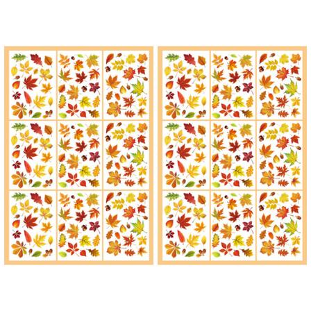 2 set höst Thanksgiving lönnlöv pumpa dubbelsidig