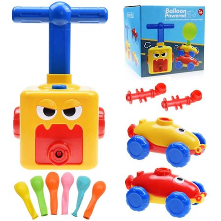 Ballong launcher bil leksak set barn jul födelsedagspresent