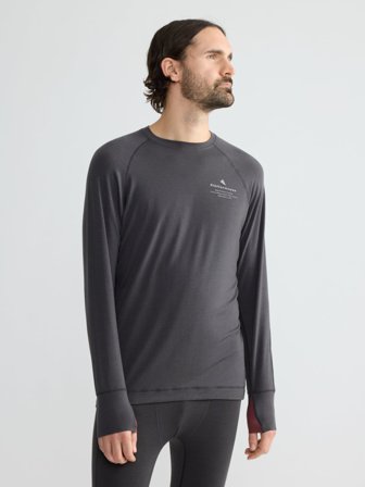 Klättermusen Fafne Crew LS T-shirt Herr - Raven - XL