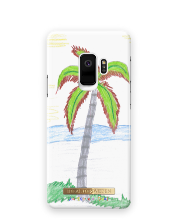 La Escuela iDeal Galaxy S9 Crayon Palm Tree
