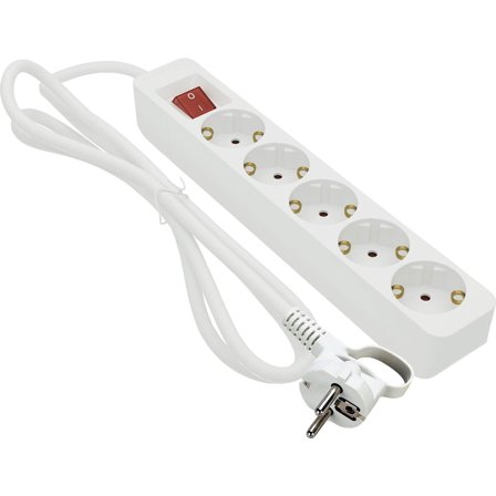 Gelia - GRENUTTAG 5-V JORD 5M VIT MEDB Hvit