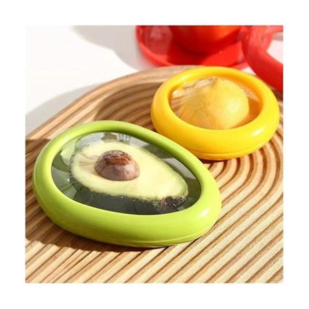 Frukt- och grönsaksförvaringsbehållare set för avokado lök citron tomat sparare och förvaringshållare