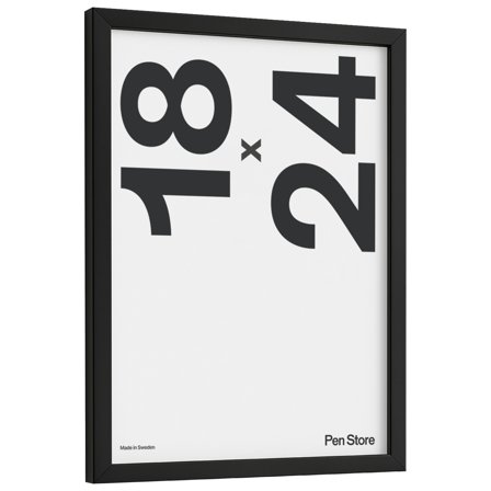 Black Wooden Frame 18x24 cm