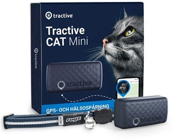 Tractive GPS CAT Mini - Dark Blue - GPS-spårare till katten med upp till 7 dagars batteritid