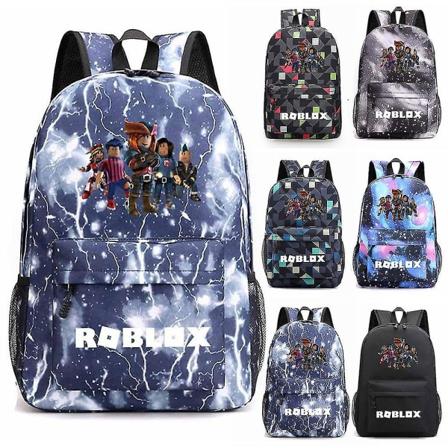 Roblox Galaxy -reppu teinille tytöille tytöille pojille lapsille koululaukuille kirjalaukku kevyt matkareppulahjat Diamond Red