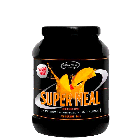 Blandet Protein SUPERMASS NUTRITION Super Meal Måltidserstatning 1000 g, Tropical Mango - Bodyman.dk