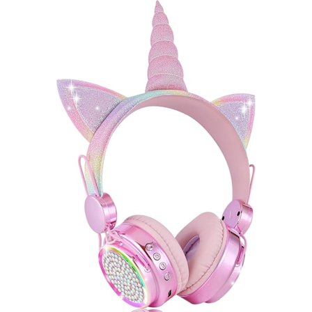 Trådløse, LED-oplyste farveskiftende Bluetooth-hovedtelefoner til piger med M-FS3-