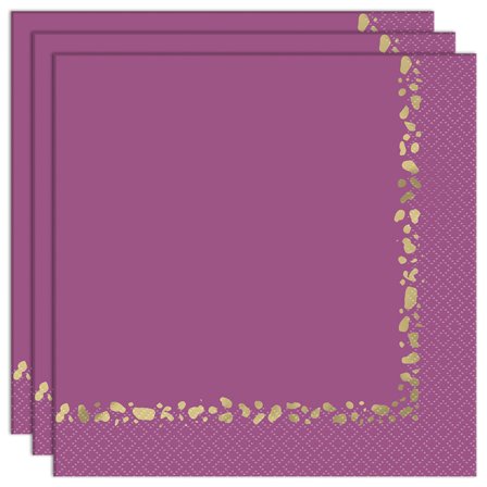 Lilla Servietter med Gullspor