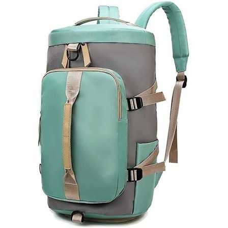 Sportsbag med tørt og vått rom og skoskap, vanntett stor kapasitet skulderveske weekendbag overnatting bag for kvinner og menn