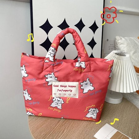 Puuvillatäytetty olkalaukku Kangaskassi 1 1