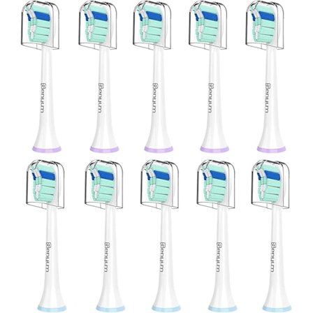 Ersättningstandborsthuvuden för Philips Sonicare elektriska borsthuvuden Refiller Kompatibla med Sonic Care Snap On tandborstar, 10-pack