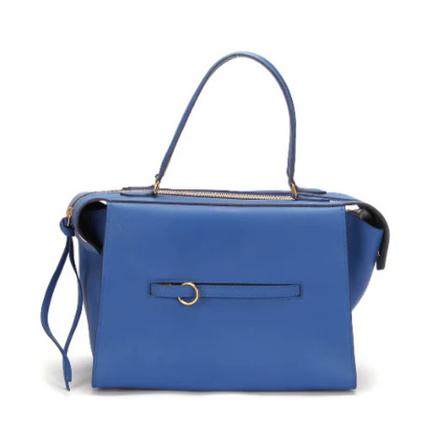 Celine Vintage Pre-ownedLäderhandvskor blå, Dam Vintage Väskor, Dam, Storlek: ONE SIZE
