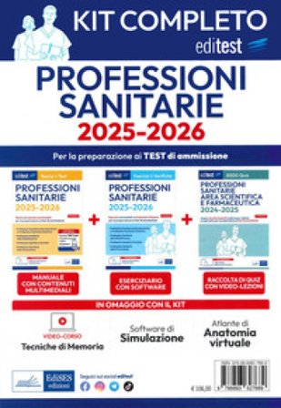 EdiTEST. Professioni sanitarie. Teoria & test. Teoria ed esercizi commentati per la preparazione ai test di ammissione. Con software di simulazione