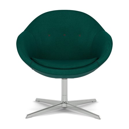 Varier Furniture Kokon Club - Green Polyester - Chrome base