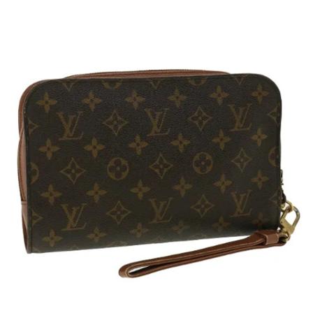 Louis Vuitton Vintage Pre-owned Canvas kuvertvskor brun, Dam Vintage Väskor, Dam, Storlek: ONE SIZE