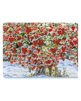 Perlenstickerei Liebesbaum - Abris Art