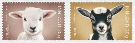 Norge - Husdyr - Postfrisk sæt 2v