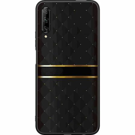 Huawei P Smart Pro 2019 Svart Skal Golden Stripes