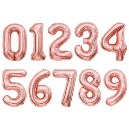 Ruusukulta Numeroilmapallo