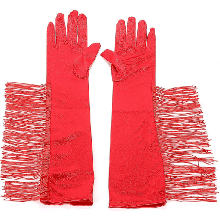 Vintage Pitkät Ooppera Juhlakilpailu 1920-luvun Satiinikäsineet Lahja