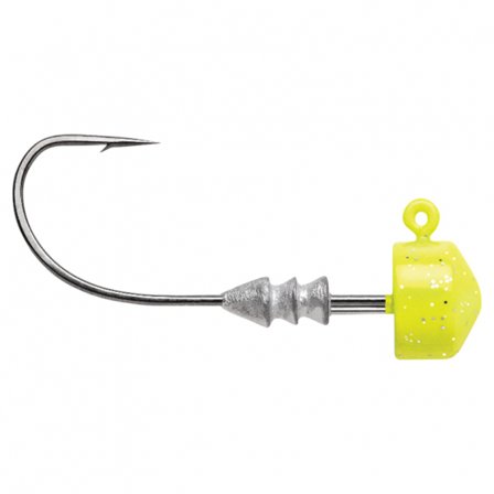 VMC Ned Rig Jighead Chartreuse 1/0 - 2g
