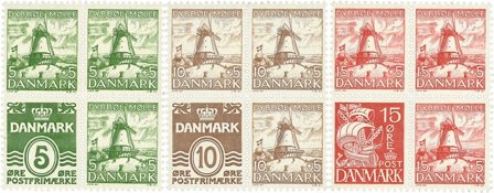 Danmark 1937 - AFA 236+234, 237+235 og 238+203 - 4-blok - Postfrisk