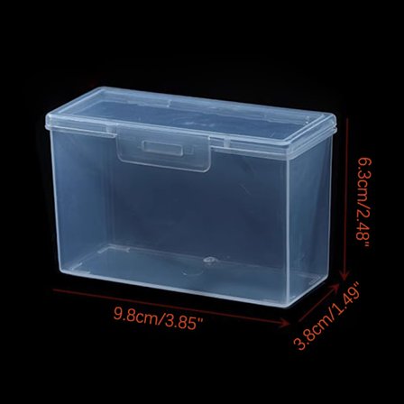 INS Transparent Plast Opbevaringsboks 3 Tommer Foto Kort Lille Bil