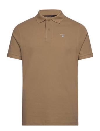 Barbour Trtn Piqu Polo Polos Short-sleeved Beige Barbour*Betinget Tilbud