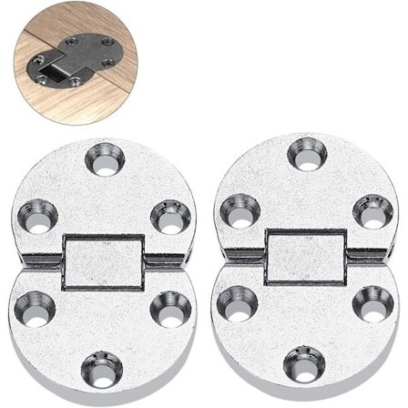 54x35x7mm hengsler av sinklegering, bordklaff, mini selvbærende hengsel, møbelbeslag i oval form for bord, skrivebord