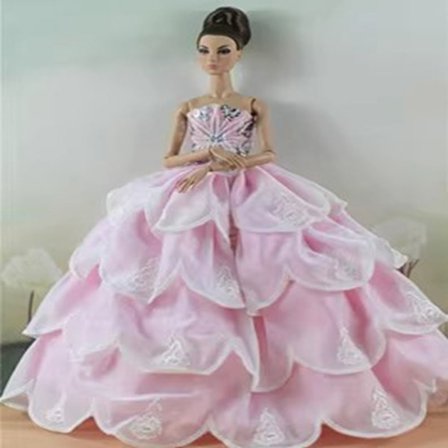 Docka Bröllopsklänning Docka Kjol 5 5