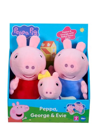 Peppa Plush 3Pk Pink Proxy