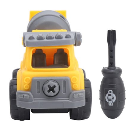 DIY Ingenjörs Lastbil Leksak Avtagbar Bilmodell Pedagogisk Gåva Blandare Lastbil