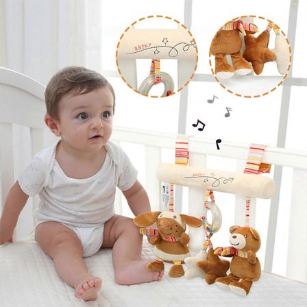 Fidget Leksaker Baby Hängande Leksaker Med Björn Babyleksak Spädbarn