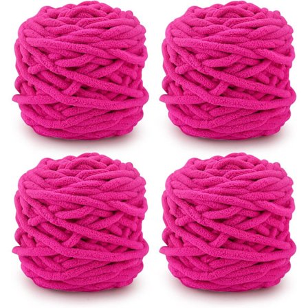 Garn 4x Garn för virkning, Mjukt tjockt garn för garnprojekt