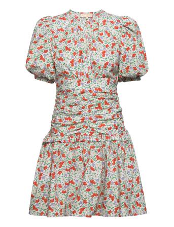 Festive Cotton Mini Dress Dresses Party Dresses Multi/mønstret By Ti Mo