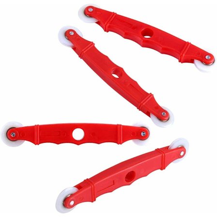 4 stk. nylonruller til værktøj, skærmdør, vinduesinstallation, håndrille, rulle, nylonhåndtag