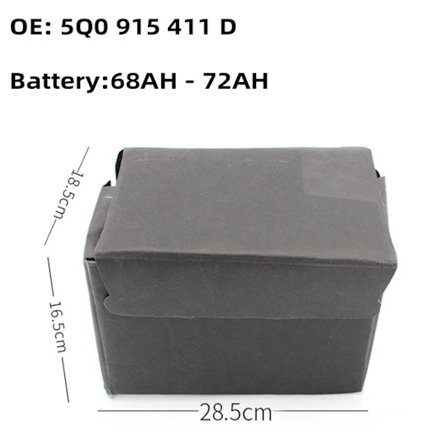 5Q0915411E Ny Batterikasse Bakke Beskyttelsesetui Til VW Golf 7 Jetta Polo Skoda Octavia 2 3 Audi Q2 2009-2017 5Q0915411D