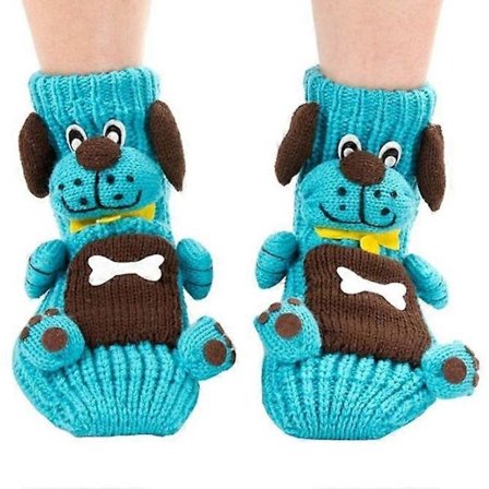 Dame Strikkede Sokker Vinter Varme Jul 3D Tegneserie Dyr Strømpe