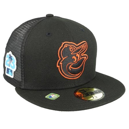 New Era - MLB Sort fitted Kasket - Baltimore Orioles 59FIFTY MLB Spring Training 23 Black Mesh Fitted @ Hatstore
