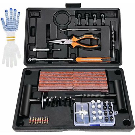 100 PCS Profesjonelt motorsykkel dekkreparasjonssett Dekkreparasjonssett P